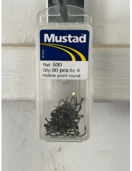 Mustad 530 Çapraz Tekli Olta İğnesi Bronz #4 (50 adet)